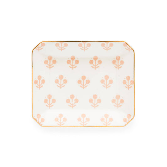 Small Trinket Tray, Rose Floral