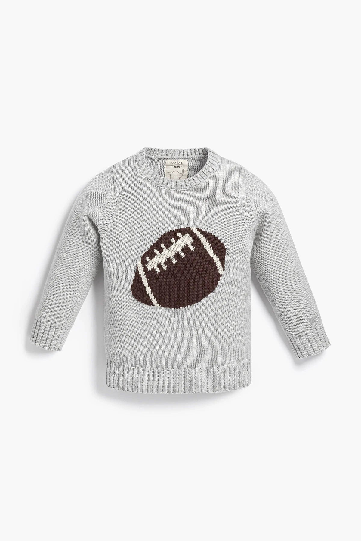 Organic Knit Sweater_Vintage Footballs: Unisex / Vintage Footballs