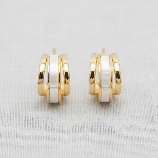 Chic Shell C-Shaped Earrings