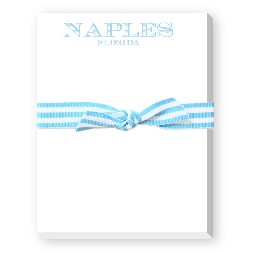 City and State Mini Notepad: Blue-Ridgefield, CT