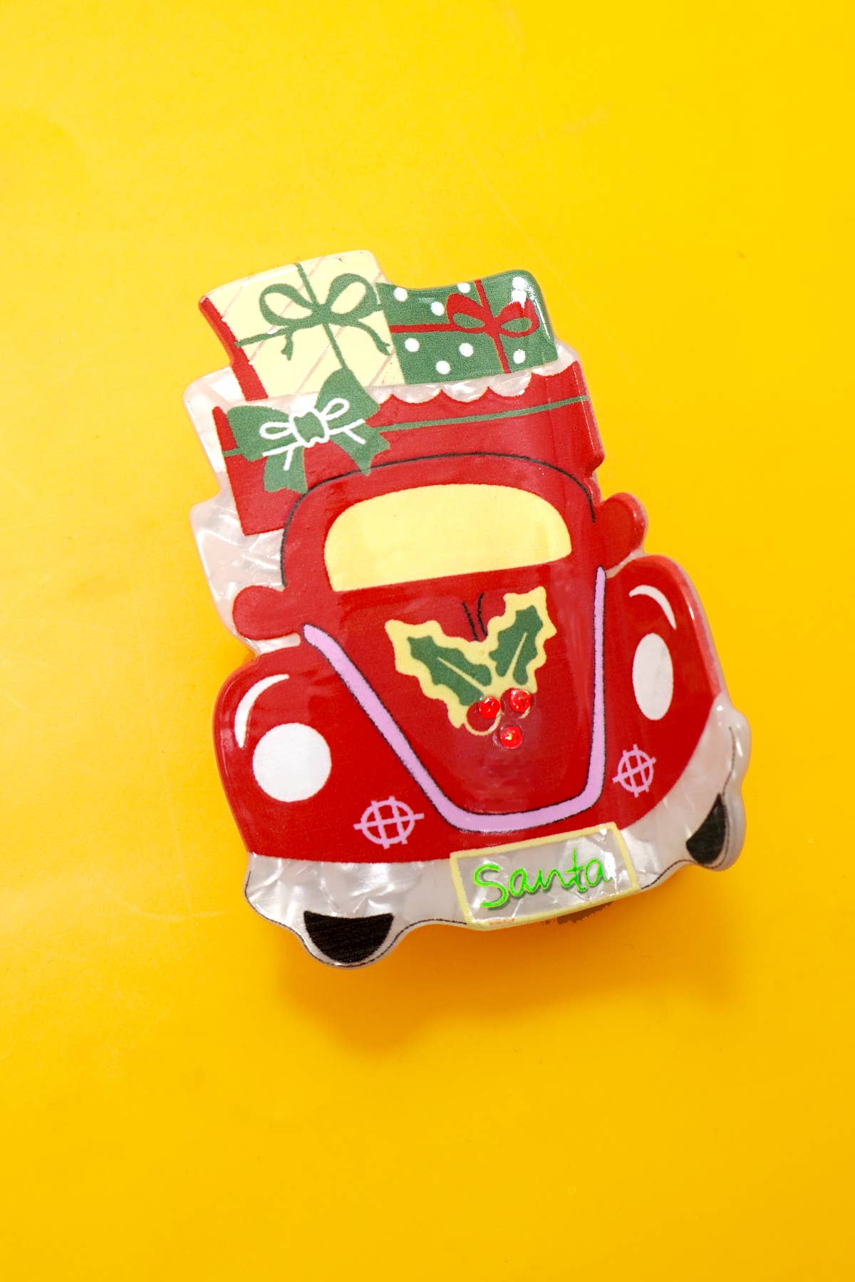 Christmas Tree Santa Snowman Hair Claw Clips | Car