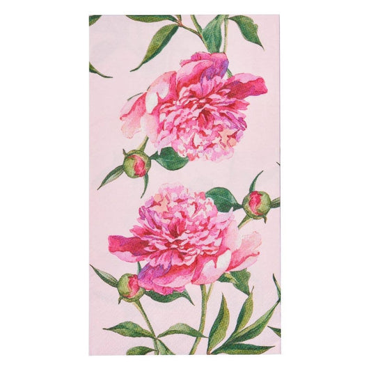 Guest Towel Pink Peonies - 20pkg