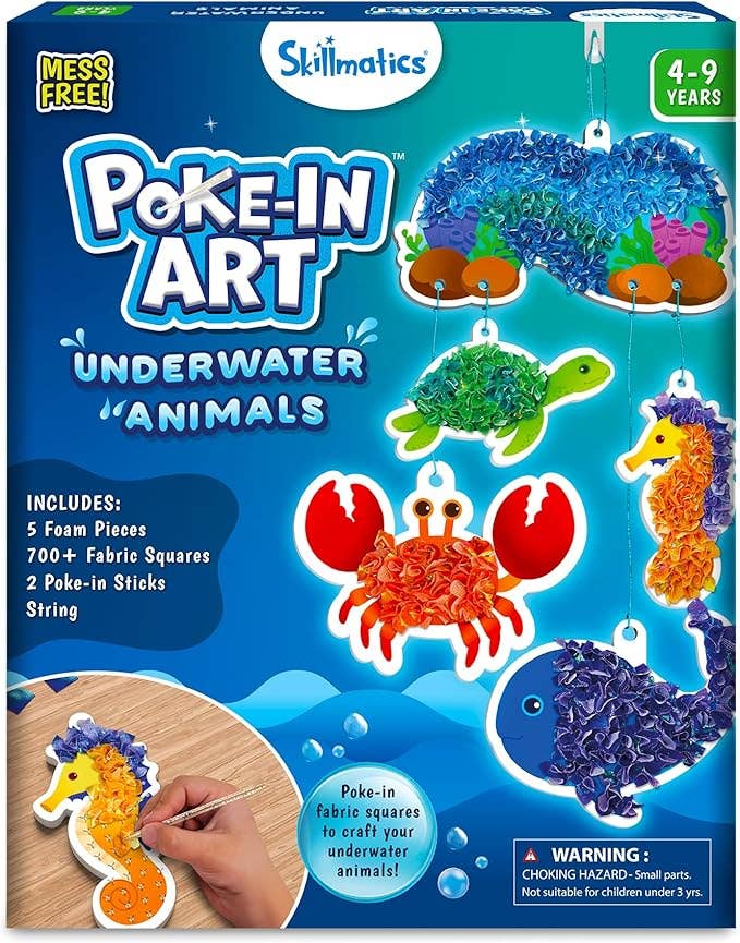 Skillmatics Poke in Art Underwater Animals
