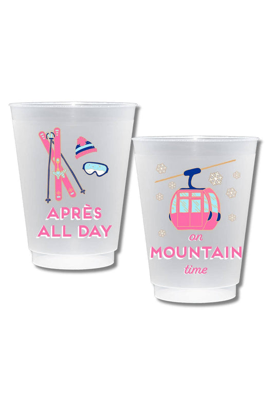 Apres All Day Shatterproof Frost Flex Plastic Cups (10)