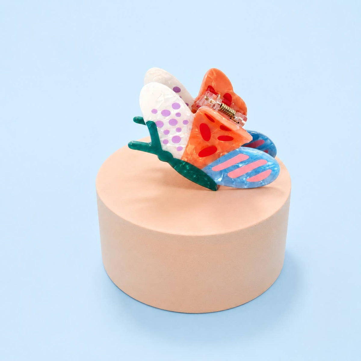 Abtract Butterfly Resin Hair Claw | Blue