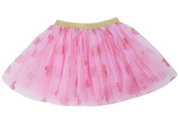 Pink Glitter Heart Tutu