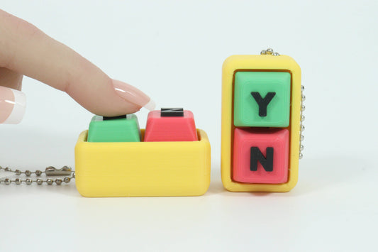 Yes No Duo Click Fidget | Silent AND Loud | Sensory