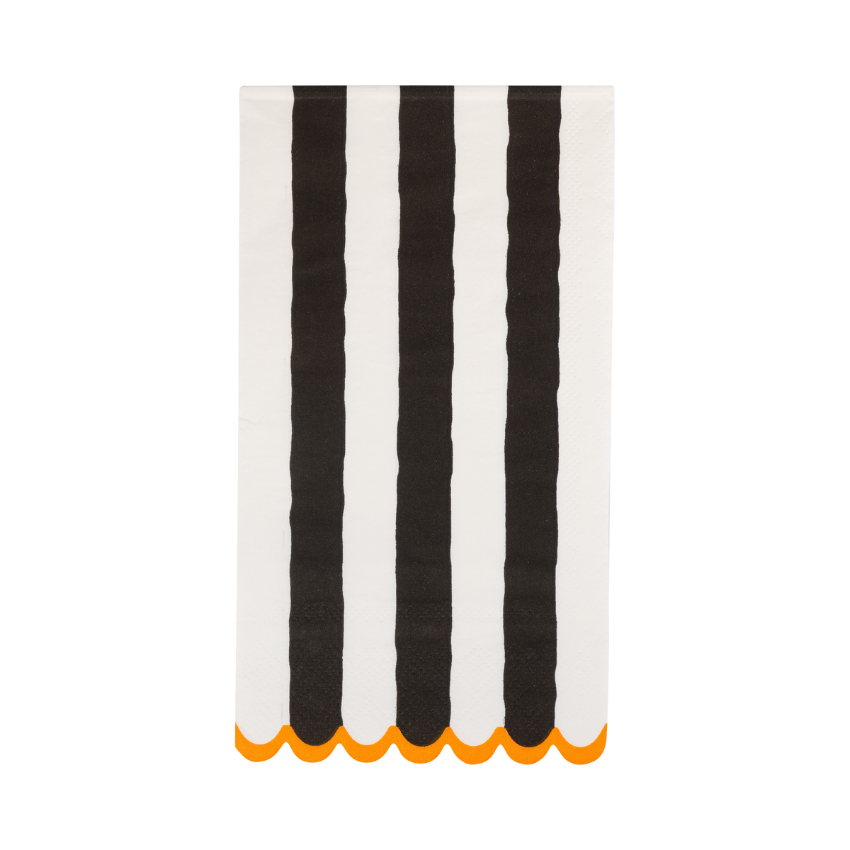 Black and Cream Striped Dinner Napkin