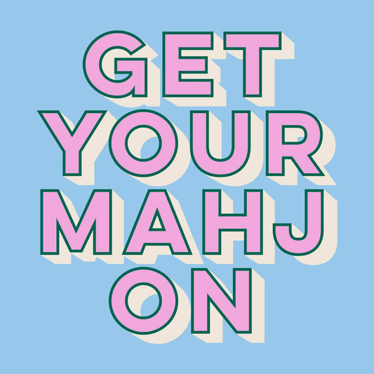 Mahjong Cocktail Funny Napkins | Get Your Mahj On