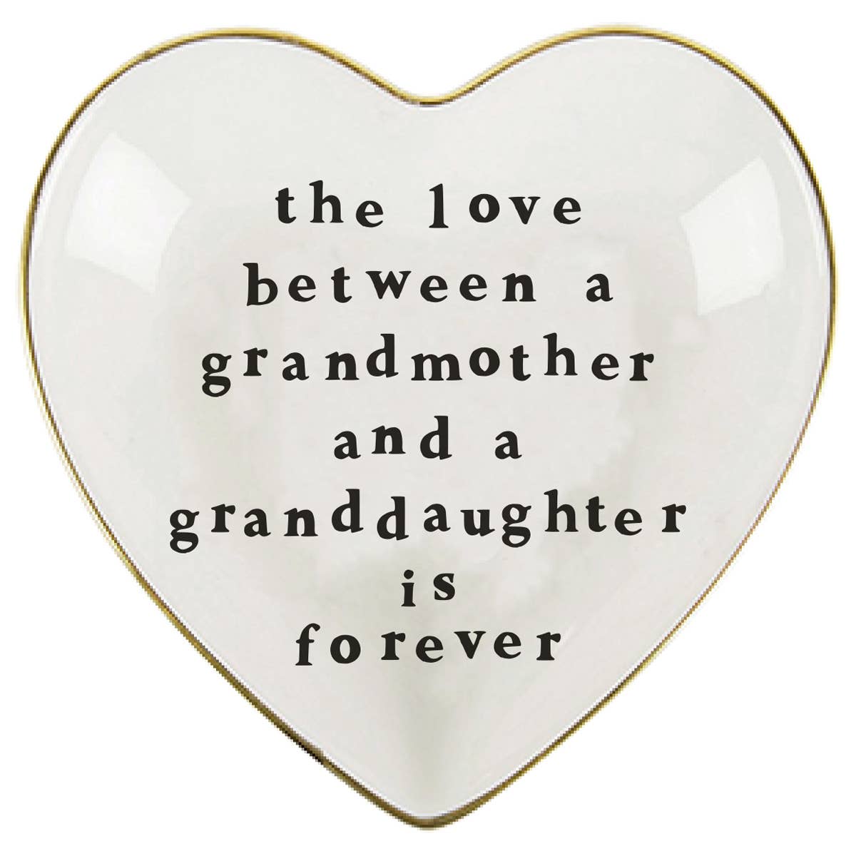 Ceramic Trinket Dish | Love Grandma Heart Shaped Dish