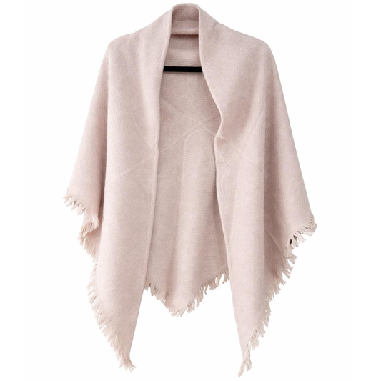 Soft Embrace Polyester/Wool Triangle Wrap: 02 B PNK