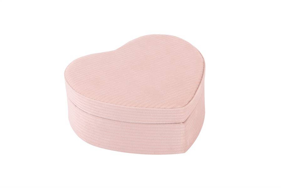 Heart Shaped Pink Jewelry Box: Pink
