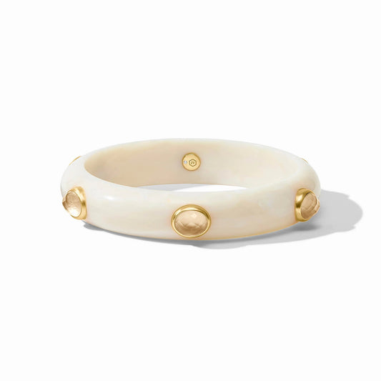 Carnaby Stone Bangle - Colette - Iridescent Champagne - Medium