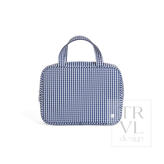 CARRY ON - NAVY GINGHAM