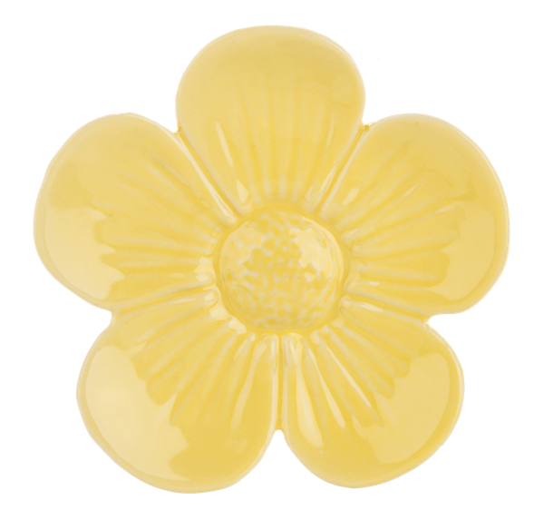 Mini Flower Trinket Dish-Yellow