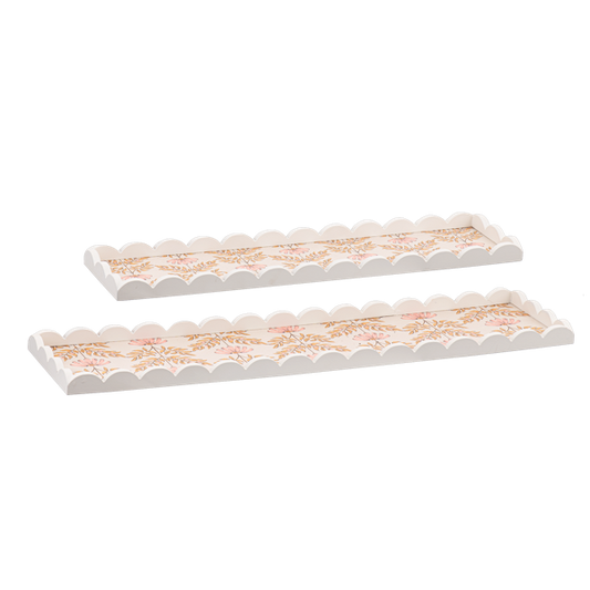 Scallop Edge Rectangle Tray
