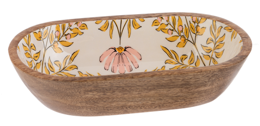 Oval Floral Serving Bowl-Bowl 2