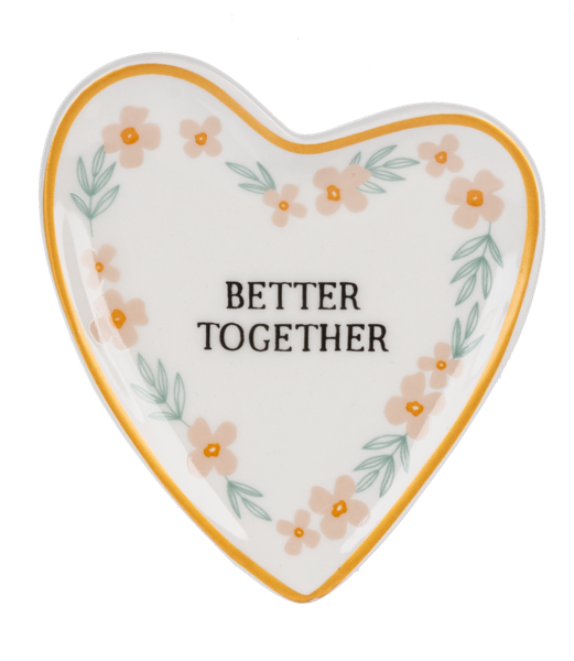 Heart Trinket Dish-Better Together