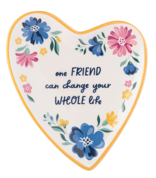 Friend Heart Trinket Dish-One Friend Can Change Your Whole Life
