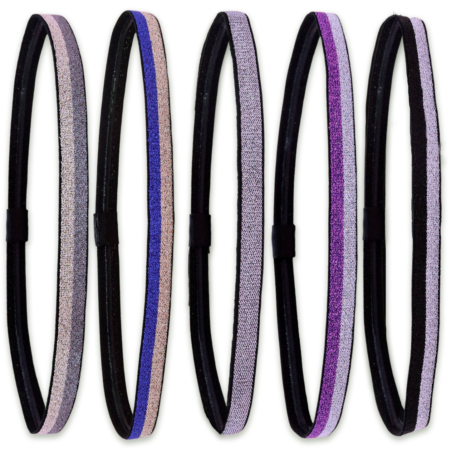 No Slip Elastic Thin Sports Headbands for Girls  Space Tie Dye