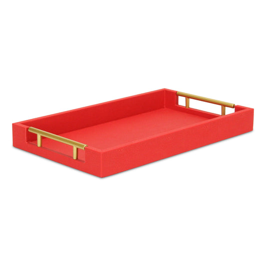 Lusan Vinyl Tray: Red Shagreen