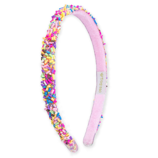 Thin Sprinkle Headband - Non Slip Hair Accessories for Kids: Rainbow