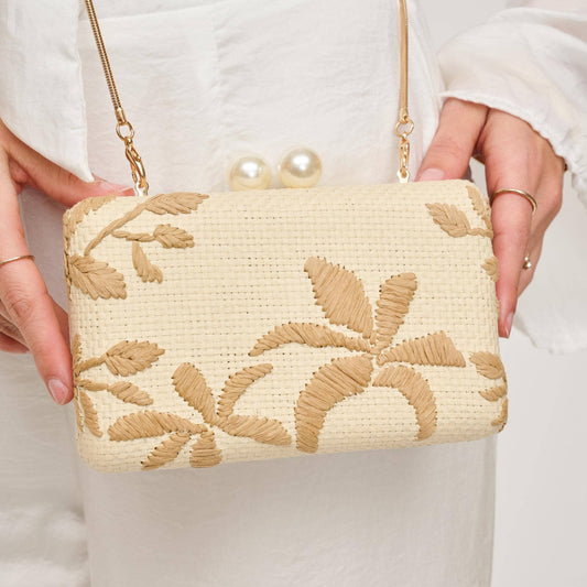 Seaside Chic Evening Bag: Natural