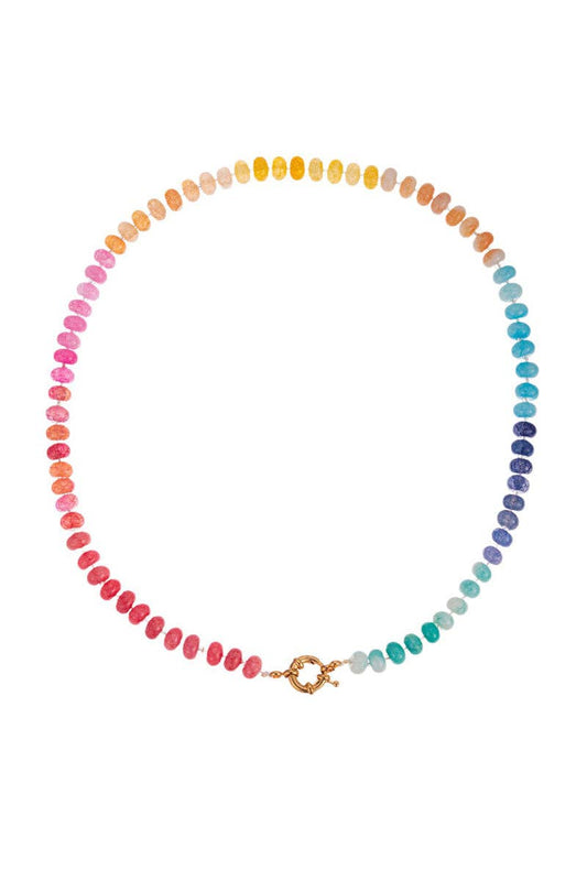 Vibrant Beaded Necklace: 8 / One Size