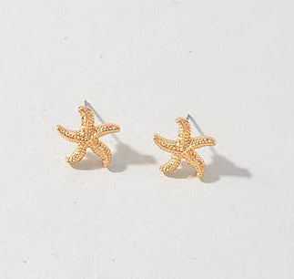 STARFISH EARRINGS: Gold