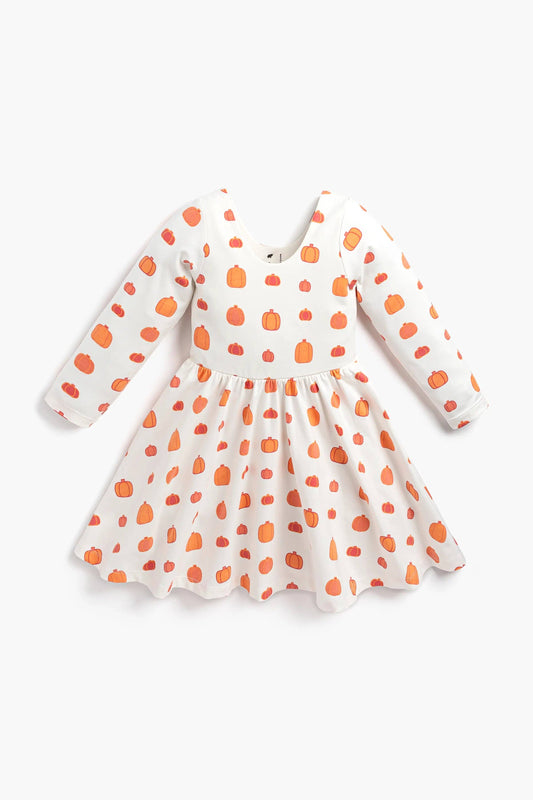 Halloween Long Sleeve Let's Dance Dress_Pumpkin Patch: Girl / Pumpkin Patch / 5T
