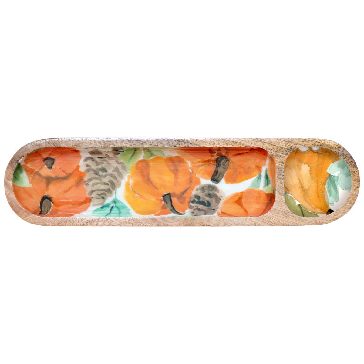 Harvest Mango Wood Sectioned Tray