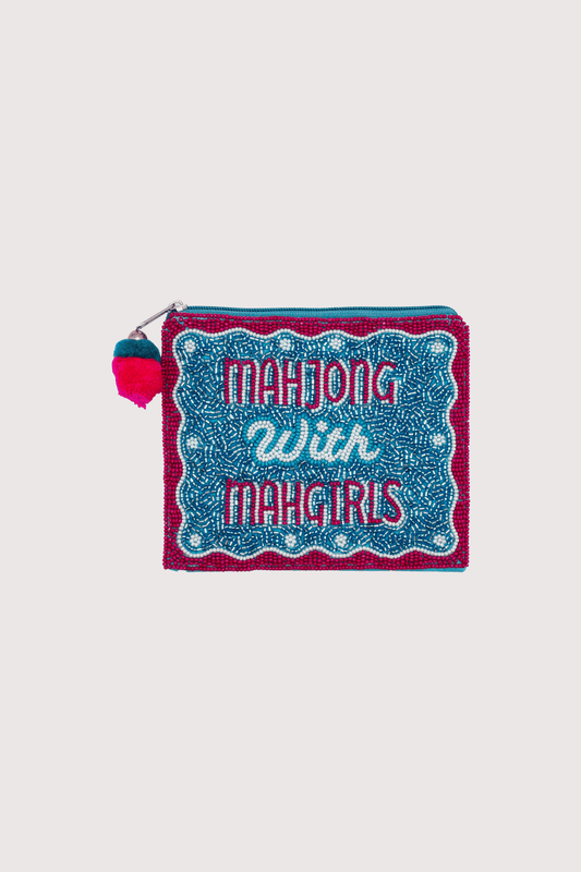 Mahjong With Mahgirls Artist Series Beaded Coin Pouch