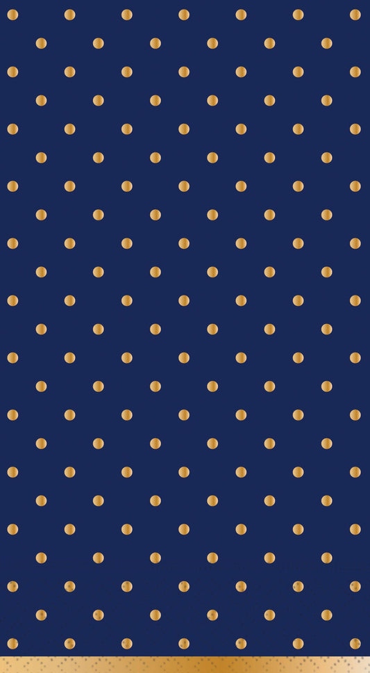 Gold Swiss Dots Guest Towel Napkin-Midnight Blue