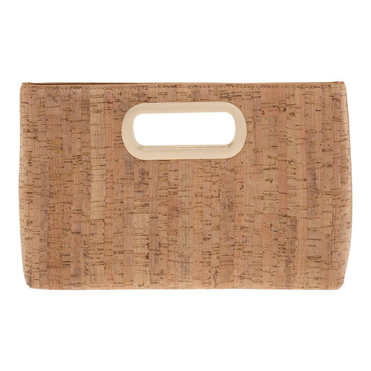 Cork Top Handle Clutch: SOLID