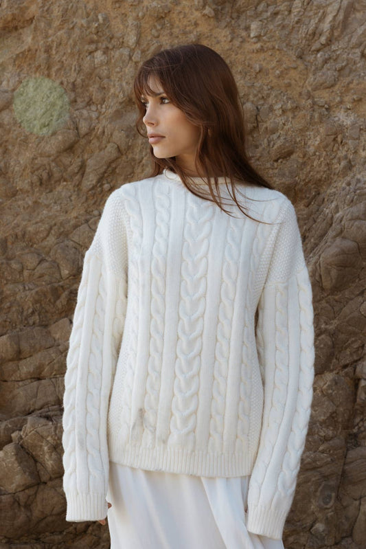 The Mael Sweater | Chunky Cable Knit Sweater