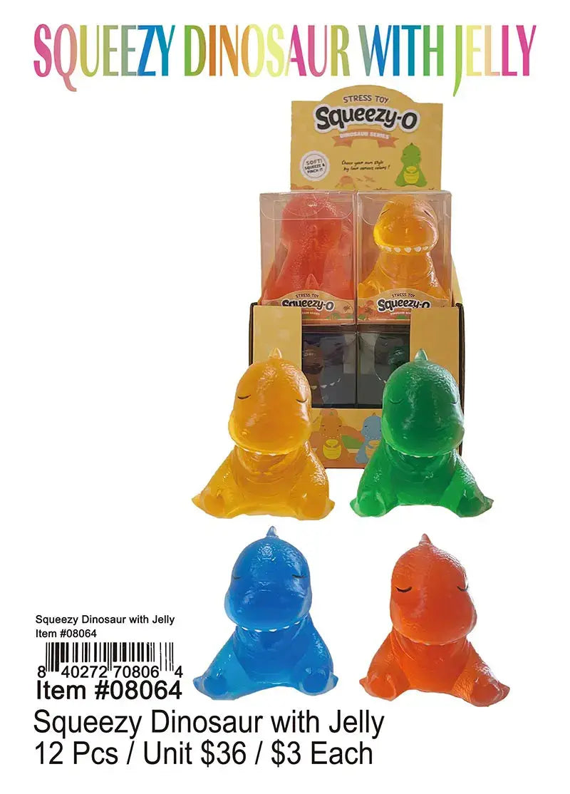 Squeezy Dinosaur with Jelly .