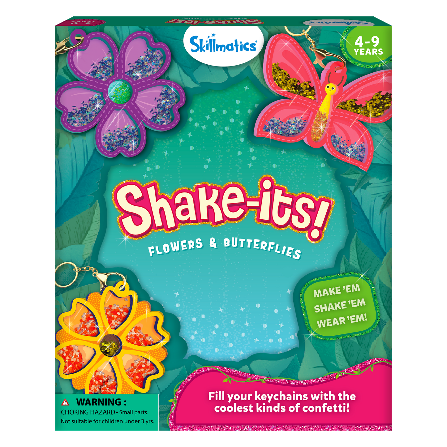 Shake It's! Flowers & Butterflies - Glitter Craft Kit