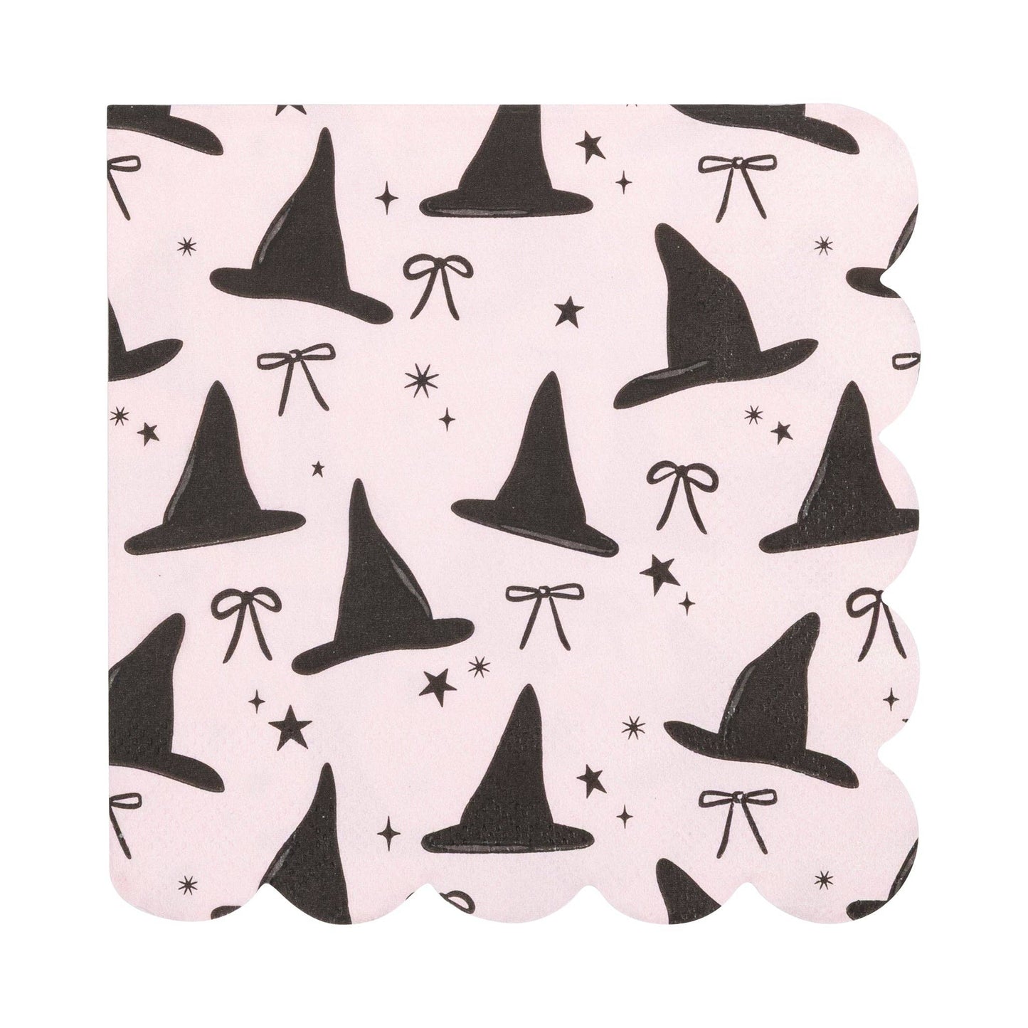 Witch Hats Scallop Cocktail Napkin