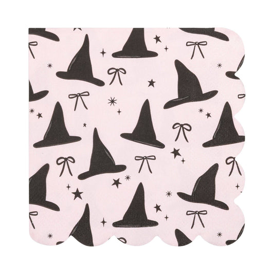 Witch Hats Scallop Cocktail Napkin