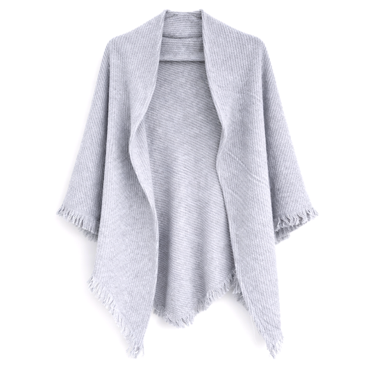 Soft Embrace Polyester/Wool Triangle Wrap: 04 L GRY