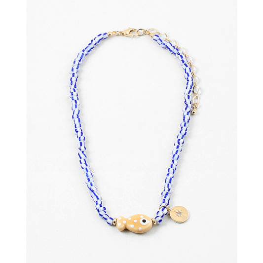 Blue Fish Necklace