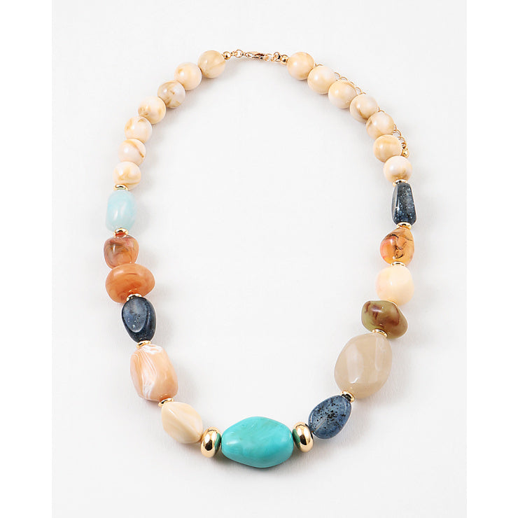 Nautral tones Statement Necklace