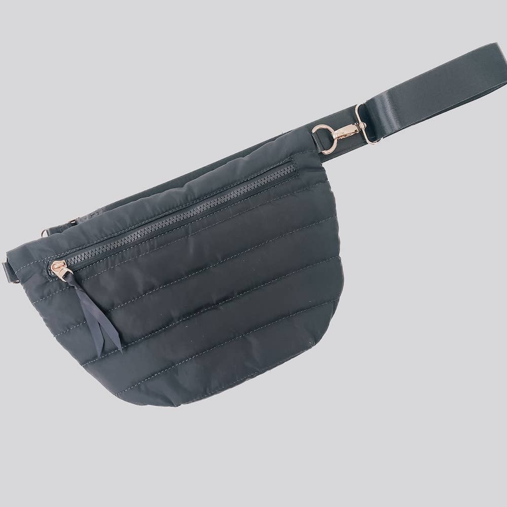 Jolie Puffer Belt Bag Smoke Gray