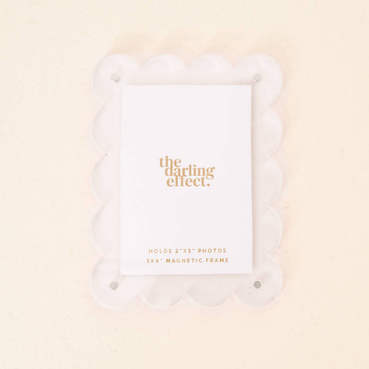 Mini Acrylic Picture Frame Magnet-Clear