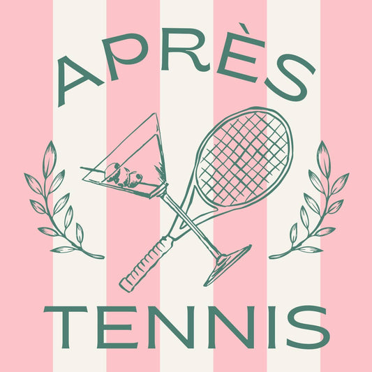 Funny Tennis Cocktail Napkins | Apres Tennis