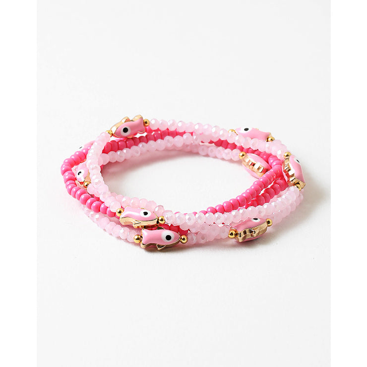 PINK FISH STACKING SET