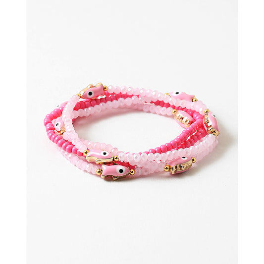 PINK FISH STACKING SET