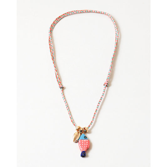 Coastal Fish Cord Necklace