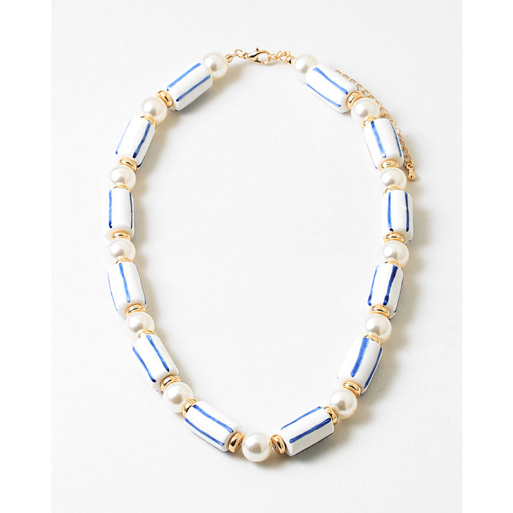 Coastal Pearl Statement Necklace