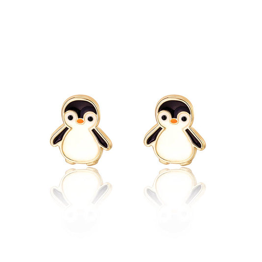 Personable Penguin Cutie Stud Earrings